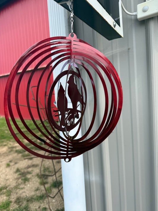 Red Cardinal windspinner