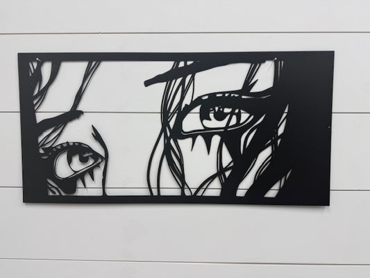 GirlFace Metal Wall Hanging