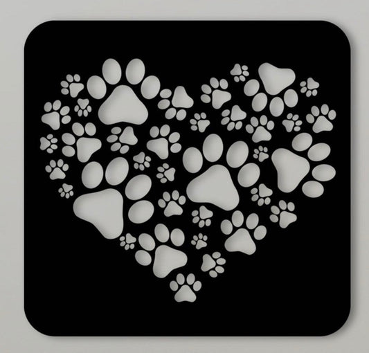 Paw Print Love Sign